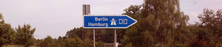 Berlin Hamburg Schild