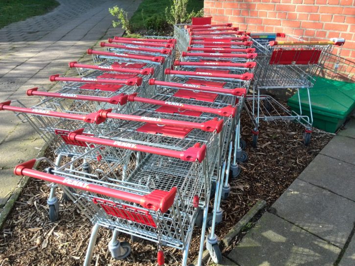 Wilde Einkaufswagen